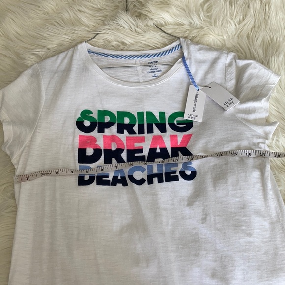Crown & ivy spring break beaches vintage wash top - Picture 14 of 15